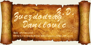 Zvezdodrag Danilović vizit kartica
